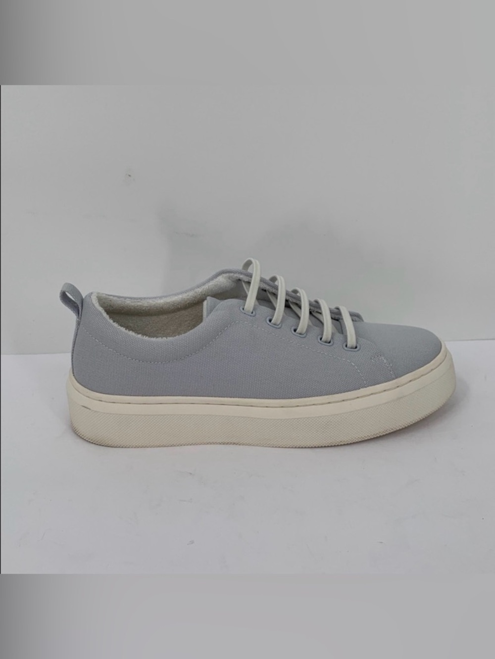 Abeo Jumpstreet Bungee platform sneakers shoe slip-on canvas light blue women 7